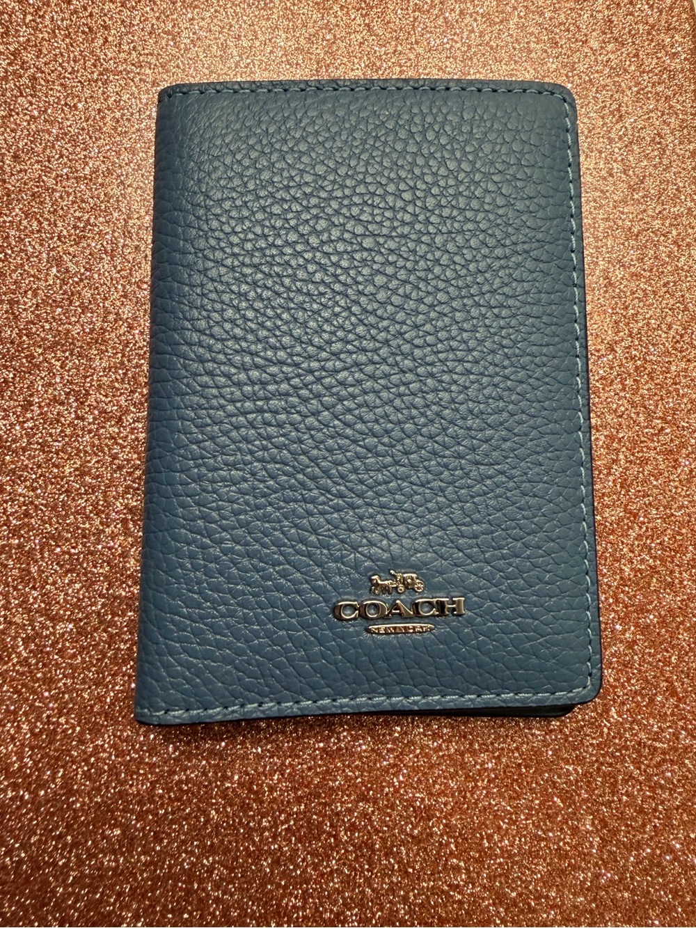 Coach Pebbled Leather pocket organizer